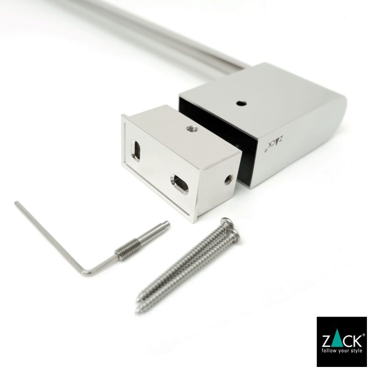 ZACK 40460 ATORE ドイツZACK社製モダンデザインのタオルレール65cm 壁付けタイプ DIY MP [在庫有り] H2-56