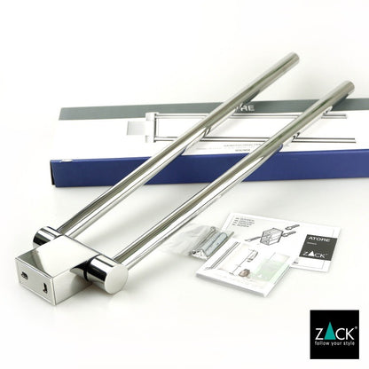 ZACK 40462 ATORE ドイツZACK社製モダンデザインのタオルホルダー 壁付けタイプ DIY MP [在庫有り] H2-94