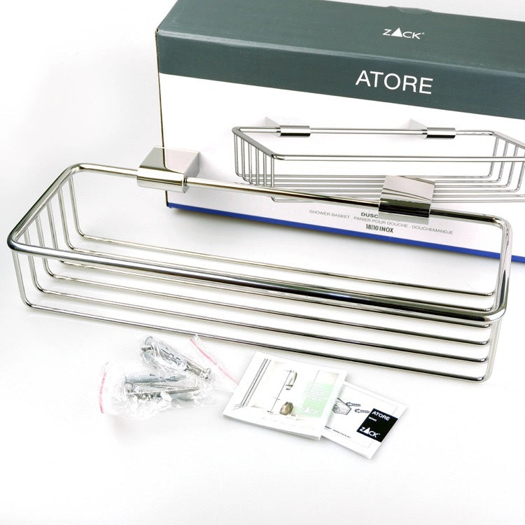 ZACK 40464 ATORE ドイツZACK社製モダンデザインのシャワーバスケットL 壁付けタイプ DIY MP [在庫有り]
