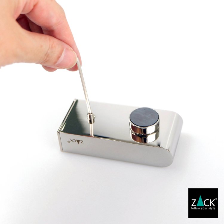 ZACK 40466 ATORE ドイツZACK社製モダンデザインのマグネティックソープホルダー 壁付けタイプ DIY MP [在庫有り]H1