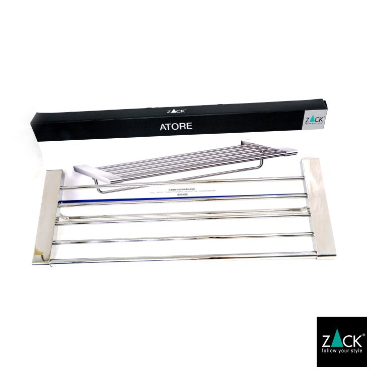 ZACK 40472 ATORE ドイツZACK社製モダンデザインのタオルシェルフ 壁付けタイプ DIY MP [お取寄せ] H2-151
