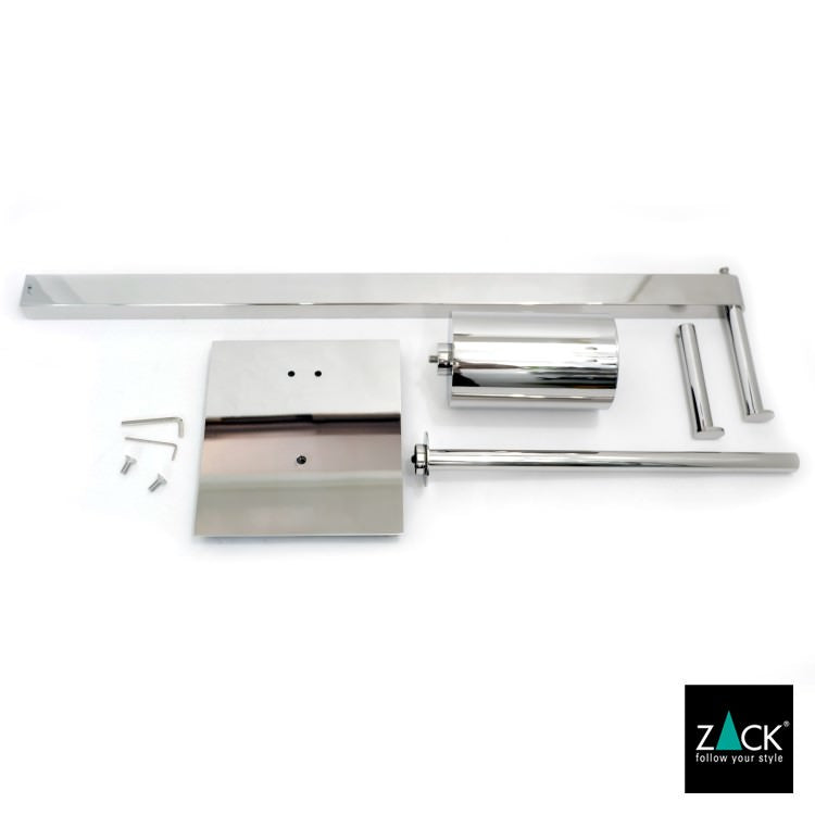 ZACK 40473 ATORE ドイツZACK社製モダンデザインのトイレットペーパースタンド トイレットバトラー MP [在庫有り]