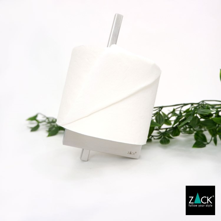 ZACK 40481 CARVO ドイツZACK社製モダンデザインのスペアトイレットペーパーホルダー 予備ロール 壁付けタイプ DIY HL [在庫有り]