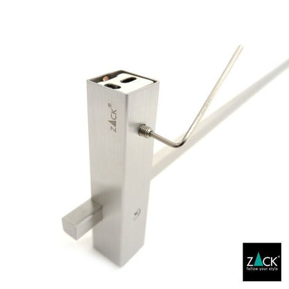ZACK 40482 CARVO ドイツZACK社製モダンデザインのタオルレール65.8cm 壁付けタイプ DIY HL H2-7 [在庫有り]