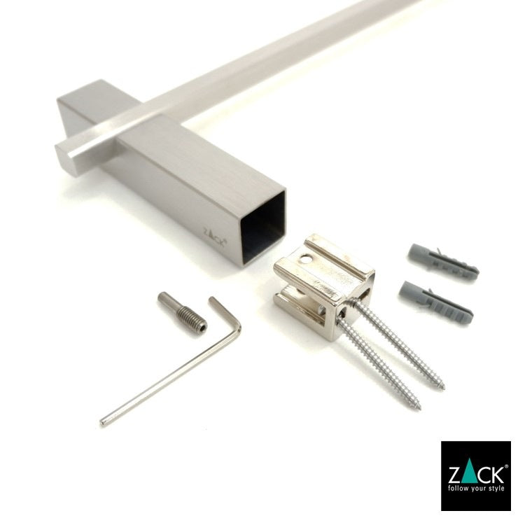 ZACK 40482 CARVO ドイツZACK社製モダンデザインのタオルレール65.8cm 壁付けタイプ DIY HL [在庫有り] H2-7