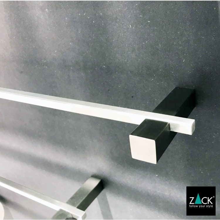 ZACK 40482 CARVO ドイツZACK社製モダンデザインのタオルレール65.8cm 壁付けタイプ DIY HL [在庫有り] H2-7