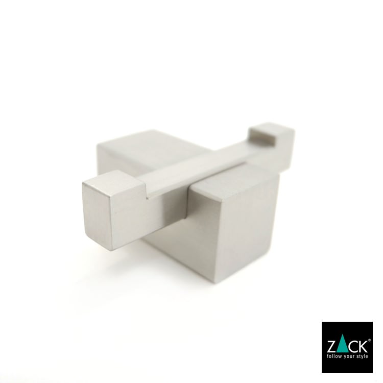 ZACK 40484 CARVO ドイツZACK社製モダンデザインのダブルタオルフック 壁付けタイプ DIY HL [在庫有り]