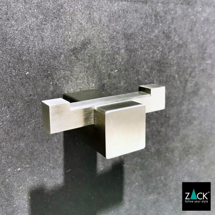 ZACK 40484 CARVO ドイツZACK社製モダンデザインのダブルタオルフック 壁付けタイプ DIY HL [在庫有り]