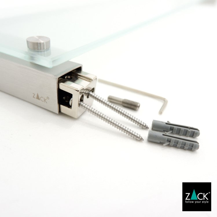 ZACK 40486 CARVO ドイツZACK社製モダンデザインのバスルームシェルフ 壁付けタイプ DIY HL [在庫有り]