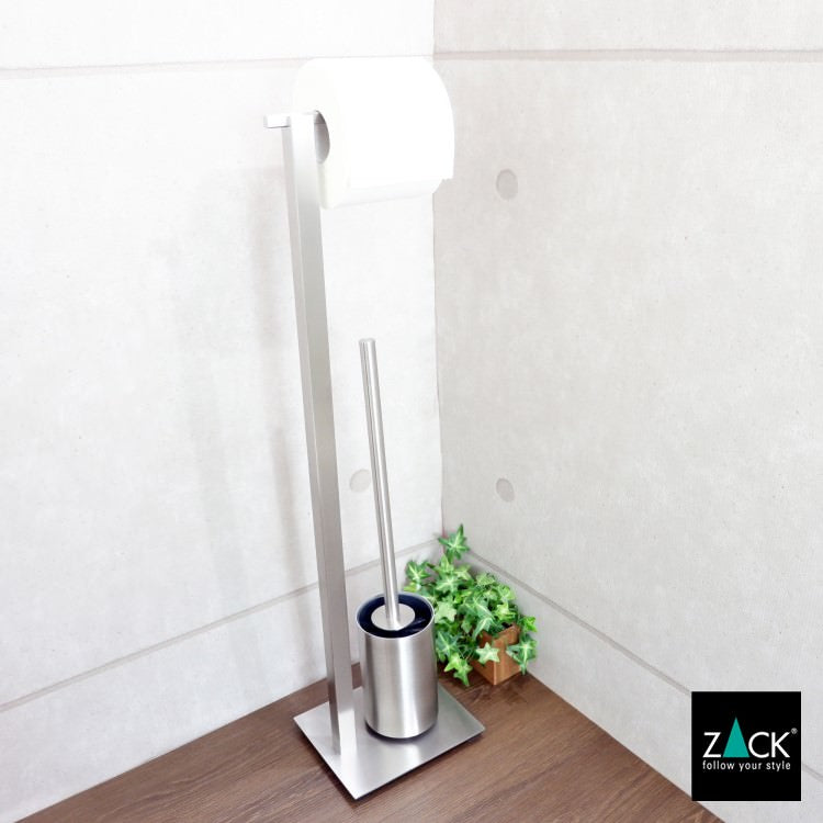 ZACK 40488 CARVO ドイツZACK社製モダンデザインのトイレットペーパースタンド トイレットバトラー HL [在庫有り]