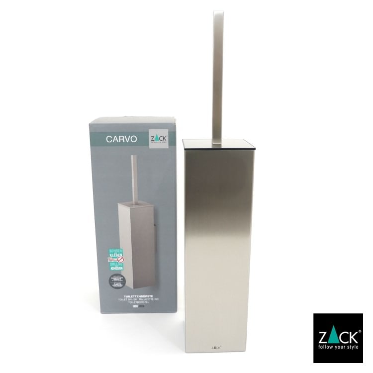 ZACK 40490 CARVO ドイツZACK社製モダンデザインのトイレブラシ 壁付けタイプ DIY HL [在庫有り]