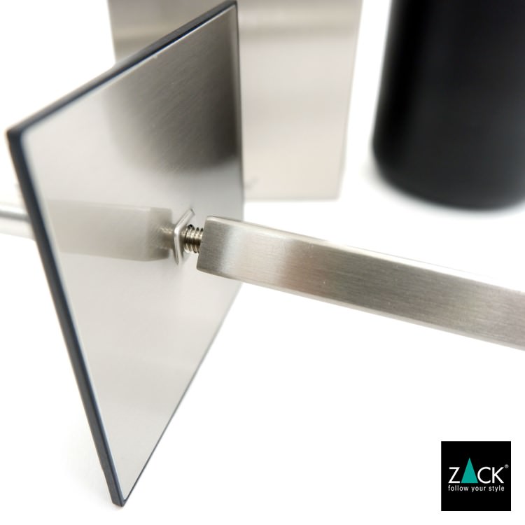 ZACK 40490 CARVO ドイツZACK社製モダンデザインのトイレブラシ 壁付けタイプ DIY HL [在庫有り]