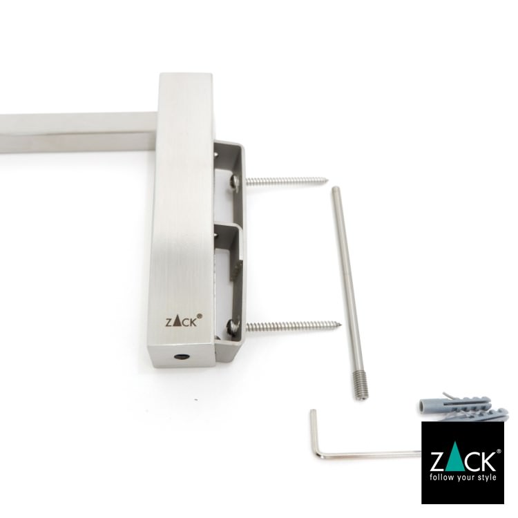 ZACK 40491 CARVO ドイツZACK社製モダンデザインのタオルホルダー 壁付けタイプ DIY HL [在庫有り]