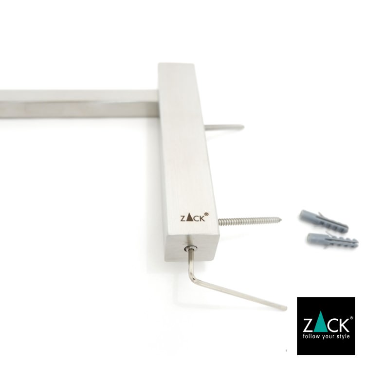 ZACK 40491 CARVO ドイツZACK社製モダンデザインのタオルホルダー 壁付けタイプ DIY HL [在庫有り]