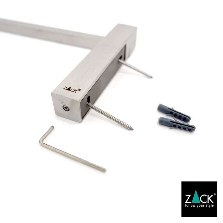ZACK 40491 CARVO ドイツZACK社製モダンデザインのタオルホルダー 壁付けタイプ DIY HL [在庫有り]