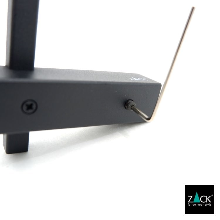ZACK 40500 CARVO ドイツZACK社製モダンデザインのトイレットペーパーホルダー マットブラック 壁付けタイプ DIY [在庫有り]