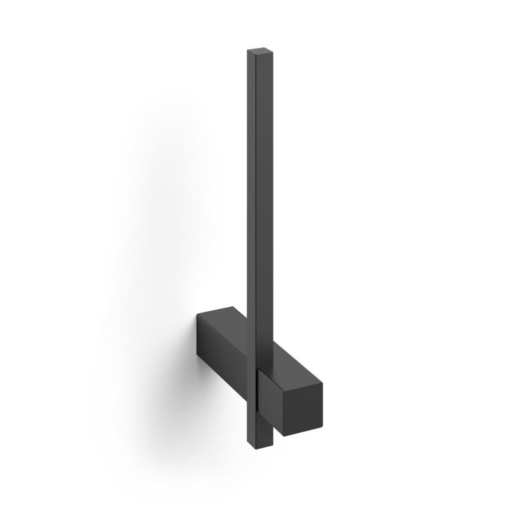 ZACK 40501 CARVO ドイツZACK社製モダンデザインのスペアトイレットペーパーホルダー マットブラック 壁付けタイプ DIY [在庫有り]