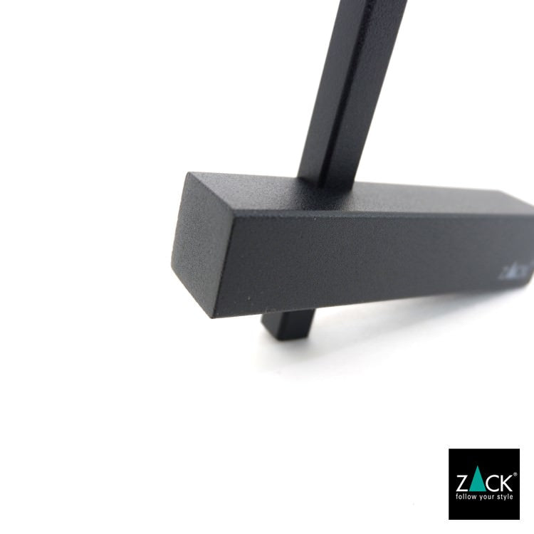 ZACK 40501 CARVO ドイツZACK社製モダンデザインのスペアトイレットペーパーホルダー マットブラック 壁付けタイプ DIY [在庫有り]