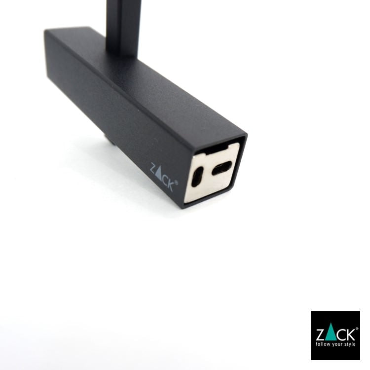 ZACK 40501 CARVO ドイツZACK社製モダンデザインのスペアトイレットペーパーホルダー マットブラック 壁付けタイプ DIY [在庫有り]