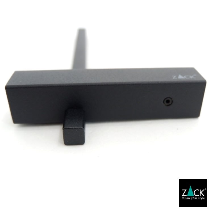 ZACK 40501 CARVO ドイツZACK社製モダンデザインのスペアトイレットペーパーホルダー マットブラック 壁付けタイプ DIY [在庫有り]