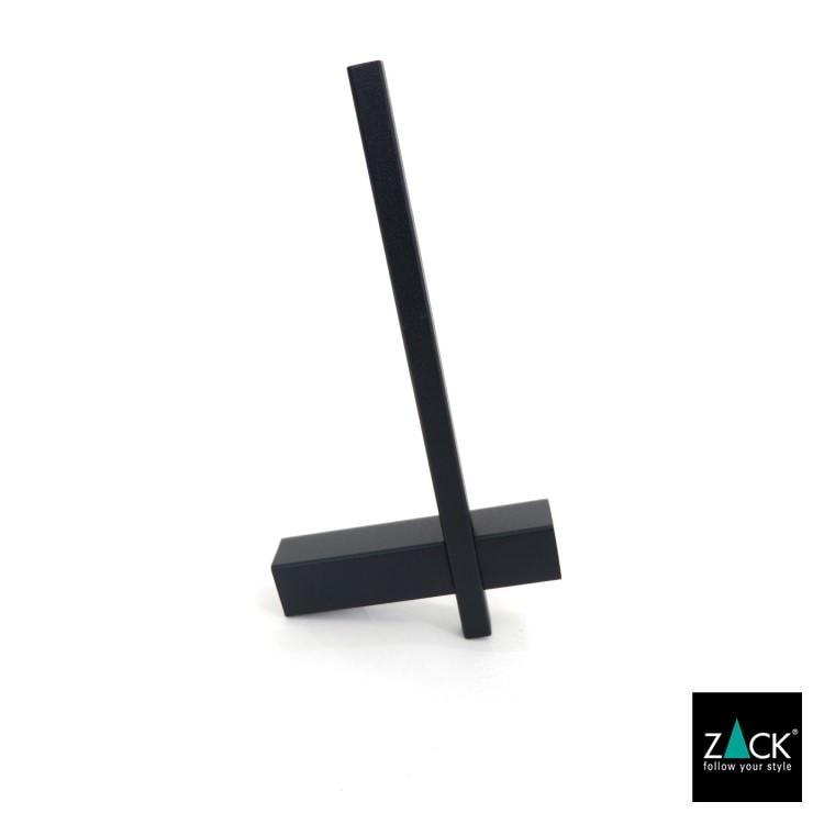 ZACK 40501 CARVO ドイツZACK社製モダンデザインのスペアトイレットペーパーホルダー マットブラック 壁付けタイプ DIY [在庫有り]