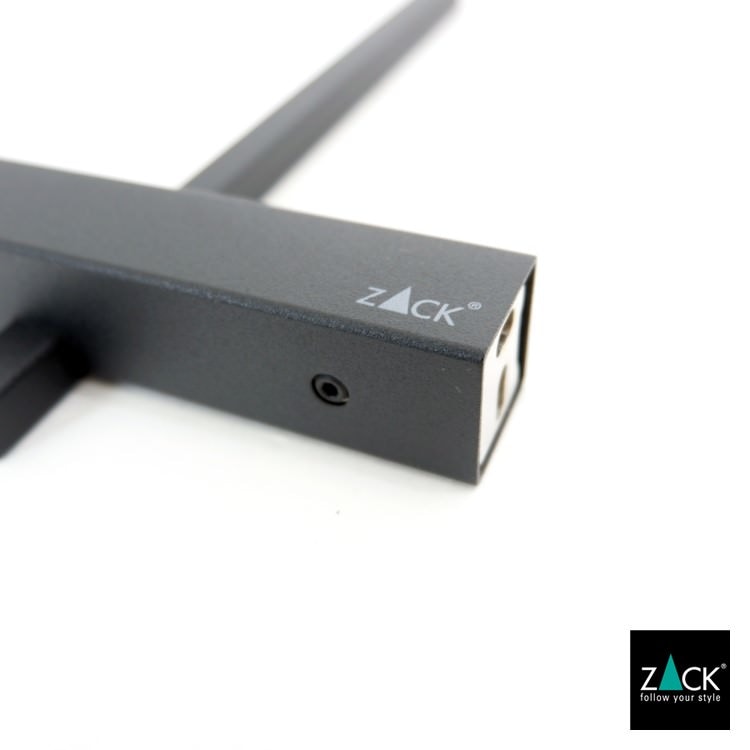 ZACK 40501 CARVO ドイツZACK社製モダンデザインのスペアトイレットペーパーホルダー マットブラック 壁付けタイプ DIY [在庫有り]