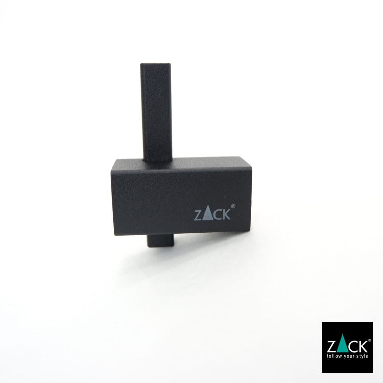 ZACK 40503 CARVO ドイツZACK社製モダンデザインのタオルフック マットブラック 壁付けタイプ DIY [お取寄せ]