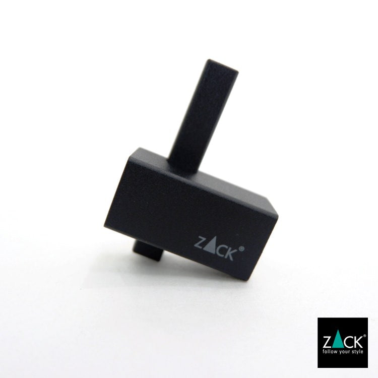 ZACK 40503 CARVO ドイツZACK社製モダンデザインのタオルフック マットブラック 壁付けタイプ DIY [お取寄せ]