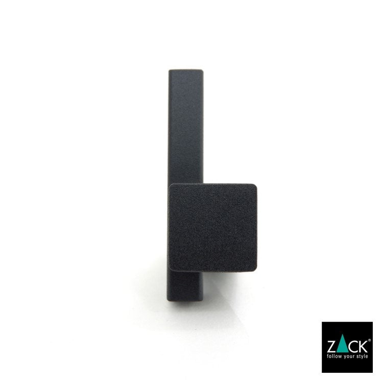 ZACK 40503 CARVO ドイツZACK社製モダンデザインのタオルフック マットブラック 壁付けタイプ DIY [お取寄せ]