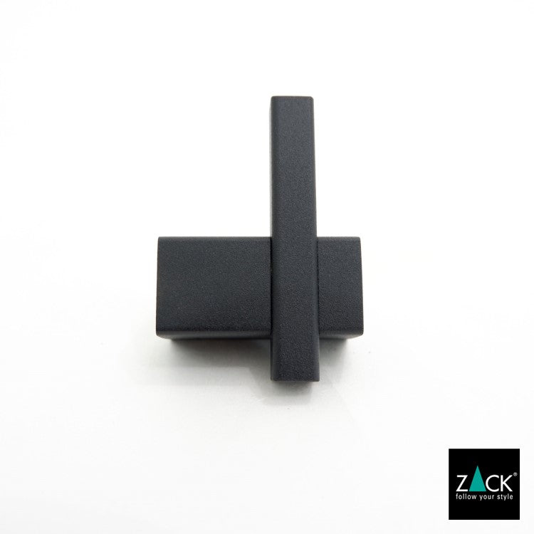 ZACK 40503 CARVO ドイツZACK社製モダンデザインのタオルフック マットブラック 壁付けタイプ DIY [お取寄せ]