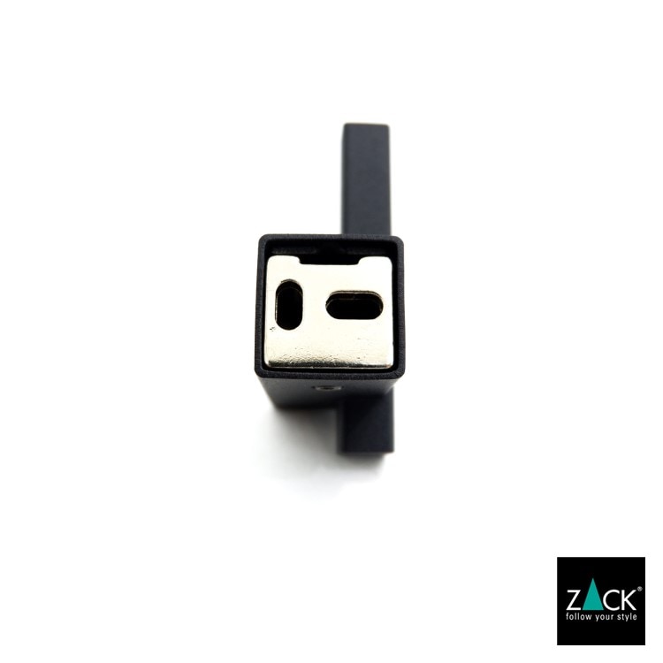 ZACK 40503 CARVO ドイツZACK社製モダンデザインのタオルフック マットブラック 壁付けタイプ DIY [お取寄せ]