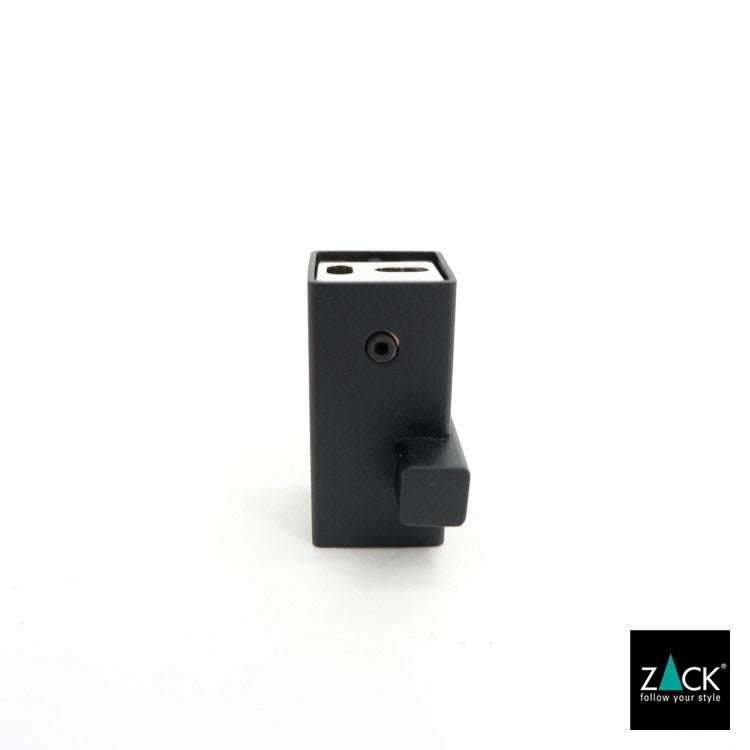 ZACK 40503 CARVO ドイツZACK社製モダンデザインのタオルフック マットブラック 壁付けタイプ DIY [お取寄せ]