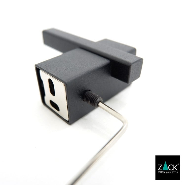 ZACK 40503 CARVO ドイツZACK社製モダンデザインのタオルフック マットブラック 壁付けタイプ DIY [お取寄せ]