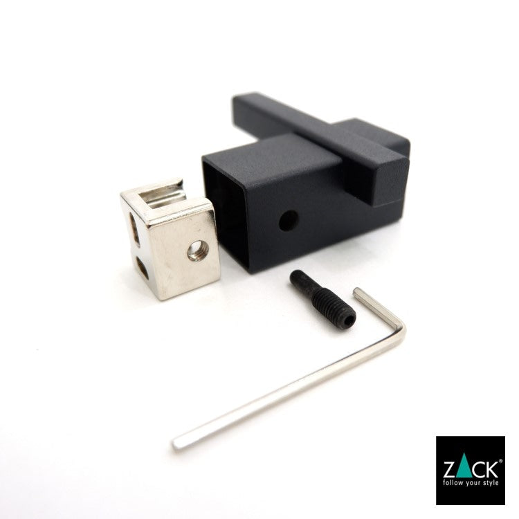 ZACK 40503 CARVO ドイツZACK社製モダンデザインのタオルフック マットブラック 壁付けタイプ DIY [お取寄せ]