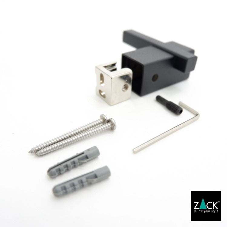 ZACK 40503 CARVO ドイツZACK社製モダンデザインのタオルフック マットブラック 壁付けタイプ DIY [お取寄せ]