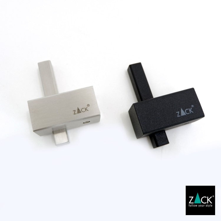 ZACK 40503 CARVO ドイツZACK社製モダンデザインのタオルフック マットブラック 壁付けタイプ DIY [お取寄せ]