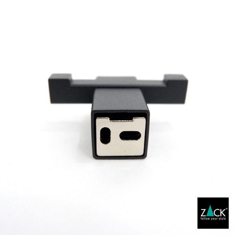 ZACK 40504 CARVO ドイツZACK社製モダンデザインのダブルタオルフック マットブラック 壁付けタイプ DIY [在庫有り]