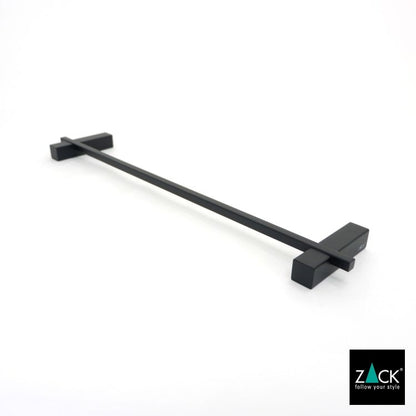 ZACK 40505 CARVO ドイツZACK社製モダンデザインのタオルレール マットブラック50.8cm 壁付けタイプ DIY [お取り寄せ]