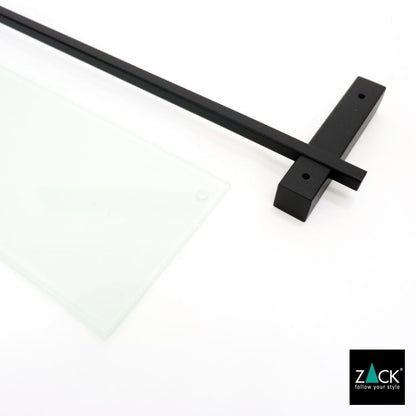 ZACK 40506 CARVO ドイツZACK社製モダンデザインのバスルームシェルフ マットブラック 壁付けタイプ DIY [在庫有り]