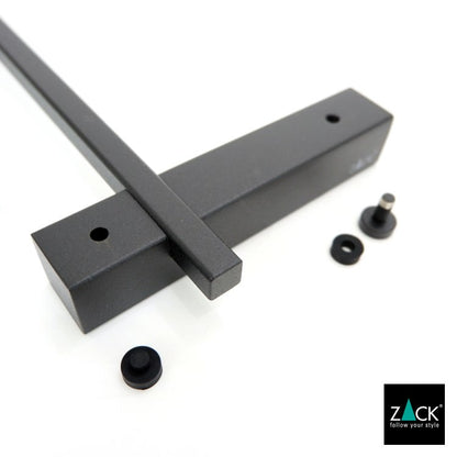 ZACK 40506 CARVO ドイツZACK社製モダンデザインのバスルームシェルフ マットブラック 壁付けタイプ DIY [在庫有り]