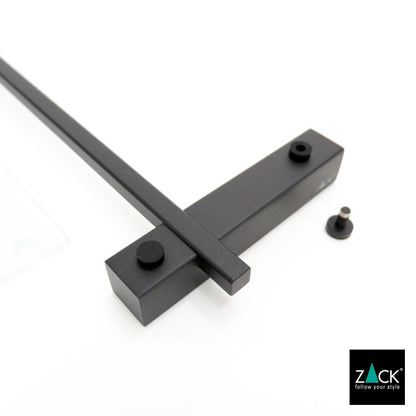 ZACK 40506 CARVO ドイツZACK社製モダンデザインのバスルームシェルフ マットブラック 壁付けタイプ DIY [在庫有り]
