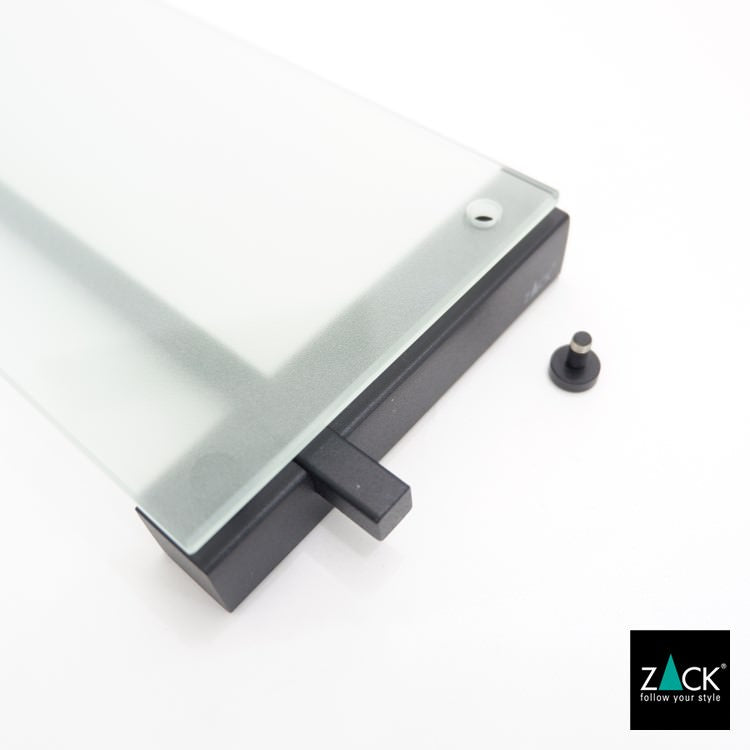 ZACK 40506 CARVO ドイツZACK社製モダンデザインのバスルームシェルフ マットブラック 壁付けタイプ DIY [在庫有り]