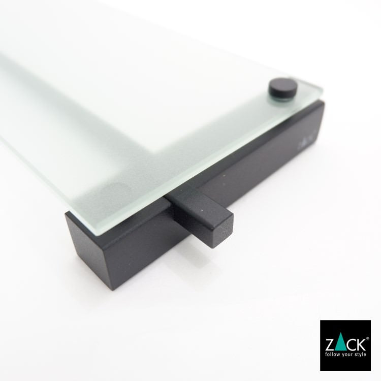 ZACK 40506 CARVO ドイツZACK社製モダンデザインのバスルームシェルフ マットブラック 壁付けタイプ DIY [在庫有り]