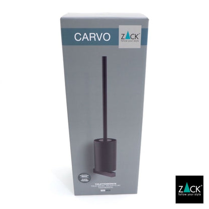 [サンプル品] ZACK 40507 CARVO ドイツZACK社製モダンデザインのトイレブラシ マットブラック 壁付けタイプ DIY [在庫有り]