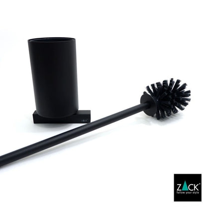 [サンプル品] ZACK 40507 CARVO ドイツZACK社製モダンデザインのトイレブラシ マットブラック 壁付けタイプ DIY [在庫有り]