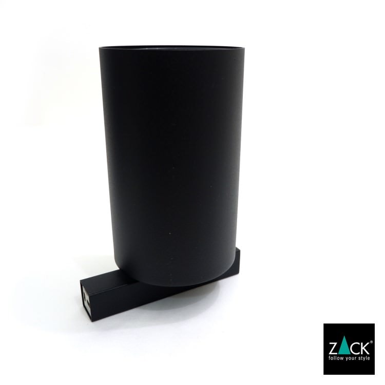 [サンプル品] ZACK 40507 CARVO ドイツZACK社製モダンデザインのトイレブラシ マットブラック 壁付けタイプ DIY [在庫有り]