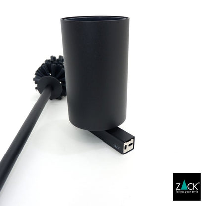 [サンプル品] ZACK 40507 CARVO ドイツZACK社製モダンデザインのトイレブラシ マットブラック 壁付けタイプ DIY [在庫有り]