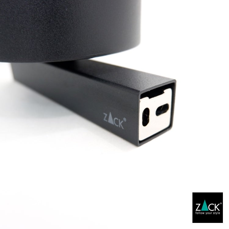 ZACK 40507 CARVO ドイツZACK社製モダンデザインのトイレブラシ マットブラック 壁付けタイプ DIY [在庫有り]