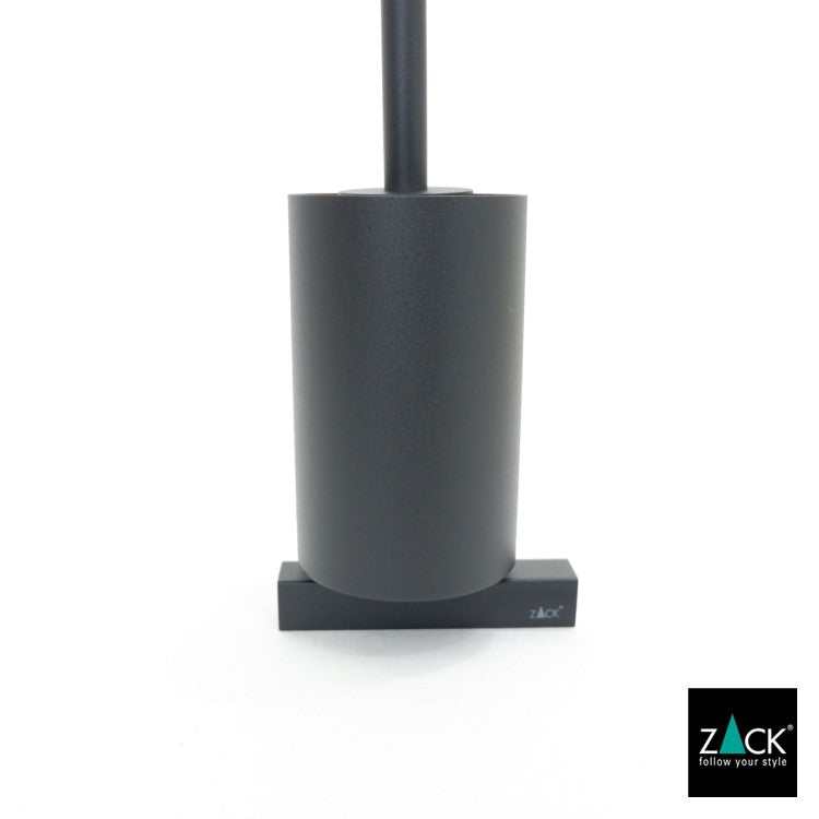 ZACK 40507 CARVO ドイツZACK社製モダンデザインのトイレブラシ マットブラック 壁付けタイプ DIY [在庫有り]