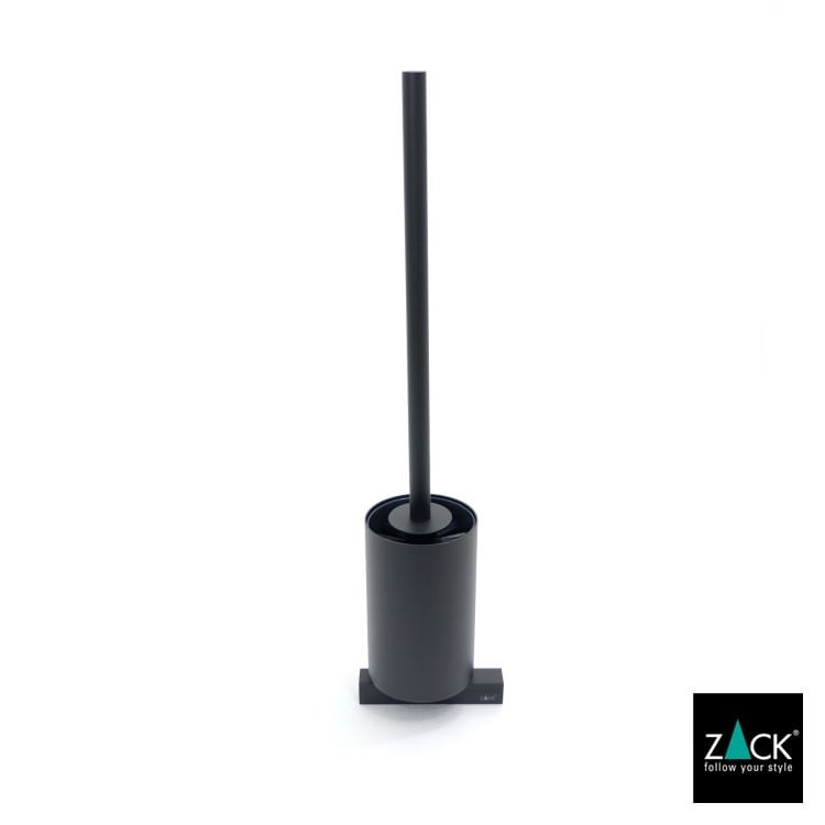 ZACK 40507 CARVO ドイツZACK社製モダンデザインのトイレブラシ マットブラック 壁付けタイプ DIY [在庫有り]